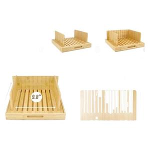 Kenomaza <b>Bread</b> Slicer 9.8 Inch Adjustable Width Wooden <b>Bread</b> <b>Cutter</b> For Home Use - Product Image 5