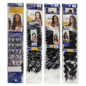 FreeTre Mèches à Tresser au <span class=keywords><strong>Crochet</strong></span> Onde d'Eau 22'' <span class=keywords><strong>pour</strong></span> Créer des Passion Twists <span class=keywords><strong>Cheveux</strong></span> Synthétiques Tressés Style Ondulé Profond en Stock - Product Image 1