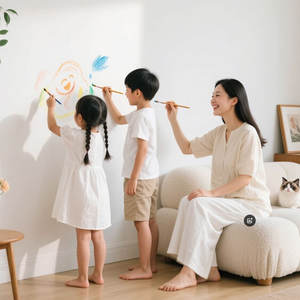 Fábrica al por mayor casa interior ecológico impermeable lavable <span class=keywords><strong>antihumedad</strong></span> emulsión pared Interior pintura de revestimiento de látex - Product Image 3