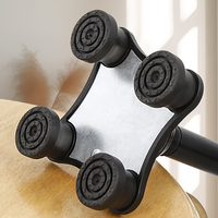 N06FC21- # H #     Nouvelles cannes télescopiques réglables en alliage d'aluminium à quatre pieds pour personnes âgées, bâtons de marche sans lumière