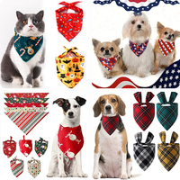 Ventes chaudes : Bandanas pour chien personnalisés de luxe écologiques en coton blanc avec nom et logo, impression par sublimation pour l'été