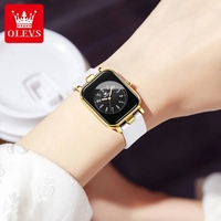 Olevs 9961 Original mouvement à Quartz femmes montre bracelet en Silicone Reloj mode décontracté affaires robe montre pour femmes cadeau horloge