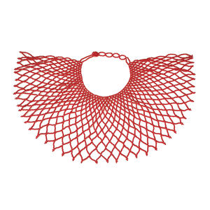 HANSIDON הצהרת בעבודת יד דיג נטו צורת שרשרת נשים Vintage ביב שרף חרוזים צווארון שרשרת קסמי תכשיטי כתף - Product Image 3