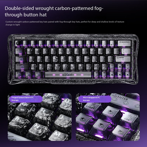 Clavier à commutateurs magnétiques GravaStar V60 Pro - Clavier de jeu entièrement en aluminium avec commutateurs UFO à échange à chaud et rétroéclairage RVB - Product Image 4