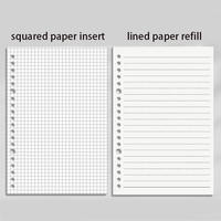 Carnet d'étudiant à 10 trous, feuilles mobiles, couverture en PP ergonomique, imprimée et personnalisable, lignes horizontales amovibles, coloré