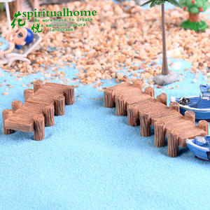 Micro-paysage de mousse weij, couloir, quai, souche d'arbre, petit pont, matériaux de paysagisme DIY, accessoires décoratifs, orn - Product Image 3