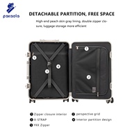 Maleta de Viaje de Negocios con Ruedas Delanteras de 18 Pulgadas, Sistema de Frenos, Ruedas Hinomoto Japonesas, Bolsillo Impermeable