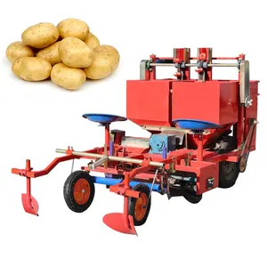 Agricultural tractor sweet potato planting machine potato seeder 2 row potatoes planter with fertilizer for sale