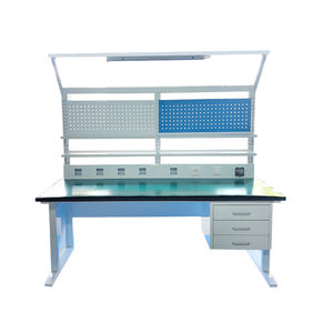 Kommerzieller ESD-Arbeitstisch Stahlrahmen ESD-Werkbank Antistatische Oberfläche Labor Werkstatt Elektronik PCB-Testung - Product Image 2