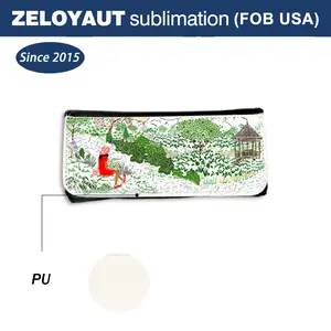 ZELOYAUT Sublimation Glasses Cases PU White And Black 16*7cm Hot Selling Design Wholesale Custom Printing High Quality