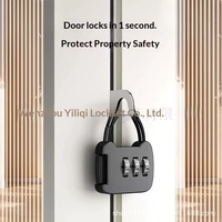 Cadenas à combinaison antivol compact en alliage métallique pour bagages, armoires, casiers de gym et voyages GSG-506
