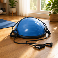 Ballon d'équilibre multifonction en PVC pour entraînement de stabilité et de résistance avec pompe à pied, idéal pour la maison et la salle de sport