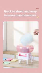 Machine à barbe à papa rétro portable pour enfants avec <span class=keywords><strong>2</strong></span> cônes réutilisables 1 cuillère à sucre - Product Image 3