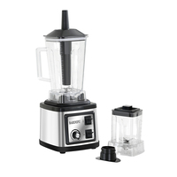 Mixeur Commercial Professionnel 2,5 L pour Cuisine, 2 Vitesses, Broyeur, Smoothies Glacés, Préparateur de Café en Poudre