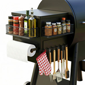 Estante Magnético para Especias con Ganchos y Soporte para Toallas de Papel para Parrilla <span class=keywords><strong>Traeger</strong></span>, Refrigerador Lateral y Almacenamiento en Lavadora - Product Image 1