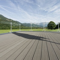 Meubles de sol de terrasse en bois composite WPC anti-UV écologiques Accessoires de terrasse extérieurs imperméables pour patio WPC