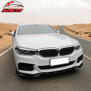 Convient pour BMW G30 2017-2020, lèvre de pare-chocs avant style GT, noir brillant - Product Image 4