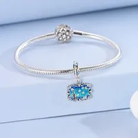 Breloques en argent sterling 925 MULA, perles dorées soleil étoiles lune, compatibles avec bracelet original, bijoux pour femmes, cadeau DIY