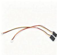 Konektor Hitam Terpilin Khusus, Kabel Harness Pembagi Multi-Cabang Merah-Kuning-Hitam untuk Peralatan Pendingin
