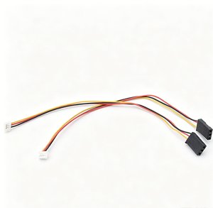 Connecteur noir torsadé personnalisé, faisceau de câbles répartiteur multi-branques tressé rouge-jaune-noir pour équipement de réfrigération - Product Image 3