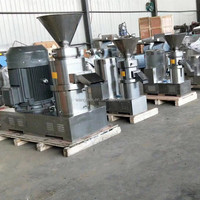 Machine commerciale automatique électrique en acier inoxydable pour la fabrication de pâte de sésame, de beurre d'amande, de beurre de noix de cajou et de beurre de cacahuète (type moulin colloïdal)