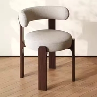 Chaises de salle à manger en bois massif de style chinois VL, dossier moderne et simple, couleur noyer, pour hôtel et loisirs