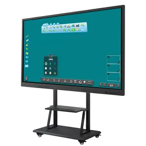 ITATOUCH热卖交互式白板OEM ODM数字4k显示器多触摸屏智能板发光二极管智能黑板75英寸