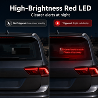 Affichage LED antivol pour véhicule, détecteur de mouvement PIR, signalisation d'alerte de sécurité pour stationnement automobile