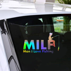 Calcomanía Láser para Auto con Diseño de Hombre Amante de la Pesca, Vinilo Decorativo para Auto, Camioneta, Parachoques, Ventana, Laptop, Regalo, Calcomanías Recortadas para Vidrio - Product Image 2