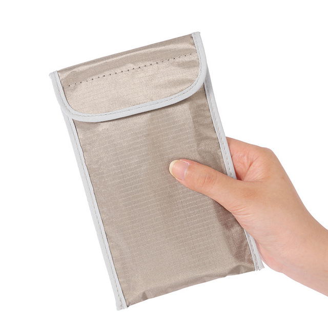 For ID Card Phone Pouch Anti-Signal Blocking Faraday Bag Shielding Security Anti-Radiation Cell Phone Signal Blocking Bag