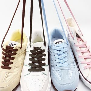 FASTLACES grosir tali sepatu pabrik 8mm Non-slip uniseks datar kustom Sneaker sepatu tali Logo dicetak poliester panjang olahraga - Product Image 4