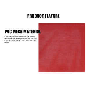 ธงความปลอดภัยแบบตาข่ายพีวีซี ขนาด 18 x 18 นิ้ว/24 x 24 นิ้ว รุ่น 326508 ยี่ห้อ OEM ได้รับการรับรอง BV ตามมาตรฐาน FMCSA 393.87 พร้อมด้ามไม้ - Product Image 3
