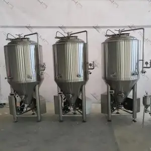 GHO 300L SUS 304 corong fertator dengan pendingin untuk tangki fermentasi bir pembuatan bir rumah