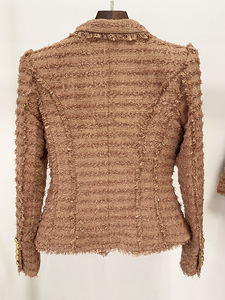 Giacca da <span class=keywords><strong>donna</strong></span> di alta qualità per ufficio giacca da <span class=keywords><strong>donna</strong></span> Design autunnale con frange di <span class=keywords><strong>Tweed</strong></span> <span class=keywords><strong>Blazer</strong></span> da <span class=keywords><strong>donna</strong></span> alla moda 2024 - Product Image 6