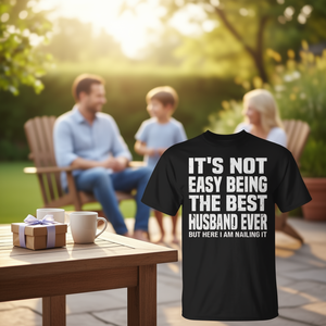 No es fácil ser el mejor marido de la historia, camiseta para hombre, regalo del Día del Padre - Product Image 3