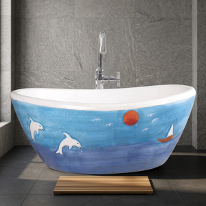 Vasque carrée en céramique de qualité export, design unique, blanc, noir, gris, pour salle de bain, vente en gros d'articles sanitaires - Product Image 4