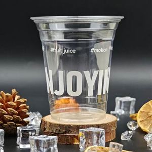 Factory Cold Drinkware 10oz/12oz/14oz/16oz/20oz/24oz With Logo Print Disposable PET <b>Plastic</b> <b>Cups</b> - Product Image 3