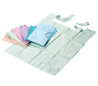 Bavoir dentaire jetable avec cravate faisant la machine de pliage de tampon dentaire médical machine entièrement automatique bavoir absorbant à nouer gaufrage