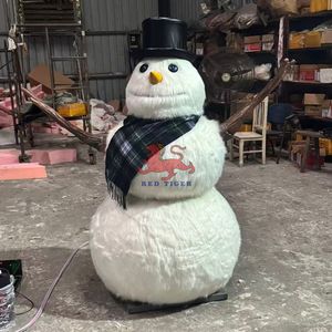 Decoración Navideña para Parques Temáticos, Muñeco de Nieve Animatrónico con Movimiento, Canta <span class=keywords><strong>Canciones</strong></span> Navideñas - Product Image 3