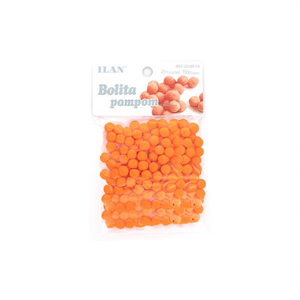 Il Bolita Pompom 0,8 cm Arancione 100 Pezzi Decorazione Artigianale - Product Image 2