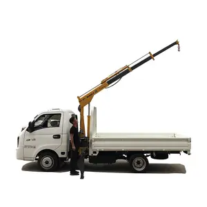 1 Ton Mini Pickup Truck Crane Kleine Hydraulische Kraan Machine Voor Verkoop