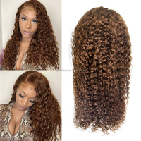 CLJhair Cheveux Brésiliens 100% Vierges 5x7 pour Perruques Lace Front Ondulées 4x4 Effet Vague d'Eau Dentelle Transparente Pré-coupée Densité 250% Longueur Longue