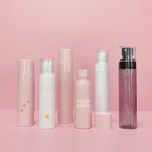 80Ml 60Ml 100Ml Pink Parfum Tabir Surya Mulut Mencuci Wadah Kosmetik Halus Kabut Plastik Botol Semprot untuk Perawatan Kulit Krim Losion