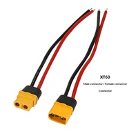 Connecteur XT60H-F/M mâle/femelle en silicone pour modélisme aéronautique, câble de charge haute intensité 30A personnalisable