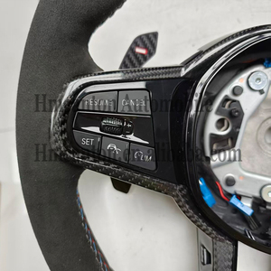 พวงมาลัยหนังกลับคุณภาพสูงสำหรับ BMW CS G30 G31 G32 X3 G01 X4 G02 M2 G87 M3 G80 M4 G82 G42 G20 LCI M5 F90 - Product Image 5