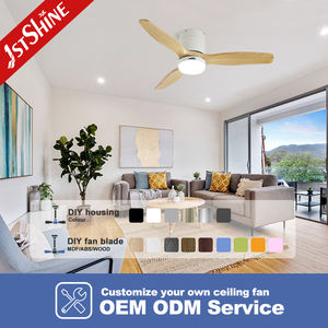 1stshine LED ventilador de techo flujo de aire cómodo madera maciza 3 colores iluminación ventilador de techo con control remoto - Product Image 4