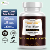 Capsule de Shilalit personnalisée PQQ Coenzyme Q10 Resvératrol Vitamine C ultra Capsule de Shilalit Gold