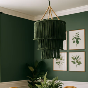 Boho Bãi Biển Phong Cách Mặt Dây Chuyền Ánh Sáng Lịch Thi Đấu Tự Nhiên Chiếu Sáng Tường Treo Nghệ Thuật Thiết Kế Trang Trí Nội Thất Tường Trang Trí Nội Thất Chụp Đèn Quà Tặng - Product Image 4