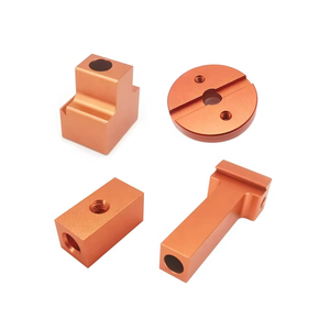 Componentes de Aluminio Anodizado Naranja para Fresado de Perfiles, Colección de Automatización Industrial - Product Image 1