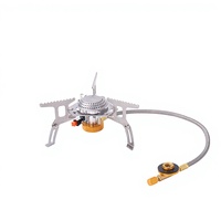 Réchaud de camping au gaz butane portable, pliable, coupe-vent, haute puissance 3500W, ultraléger 207g, pour trekking en plein air, pique-nique familial, personnalisable OEM